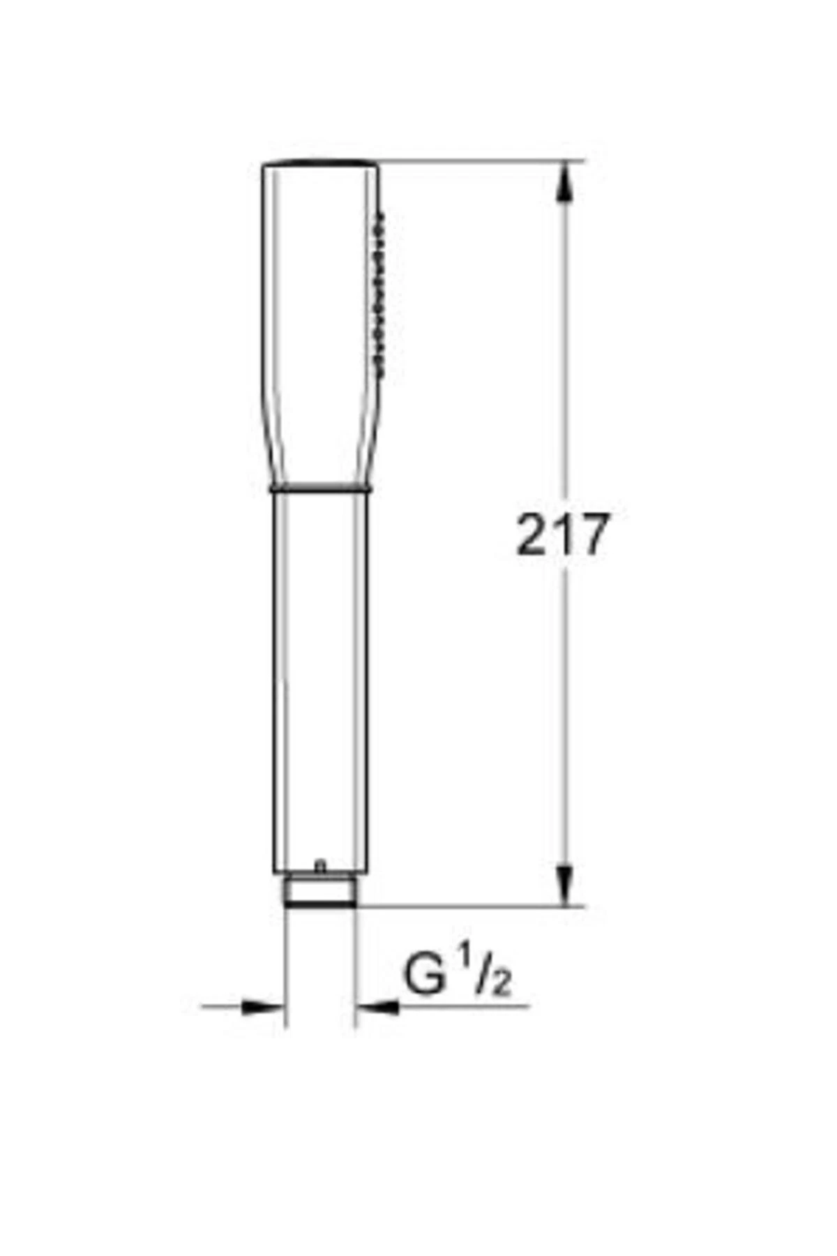 Grandera Stick El Duşu 1 Akışlı Krom&altin