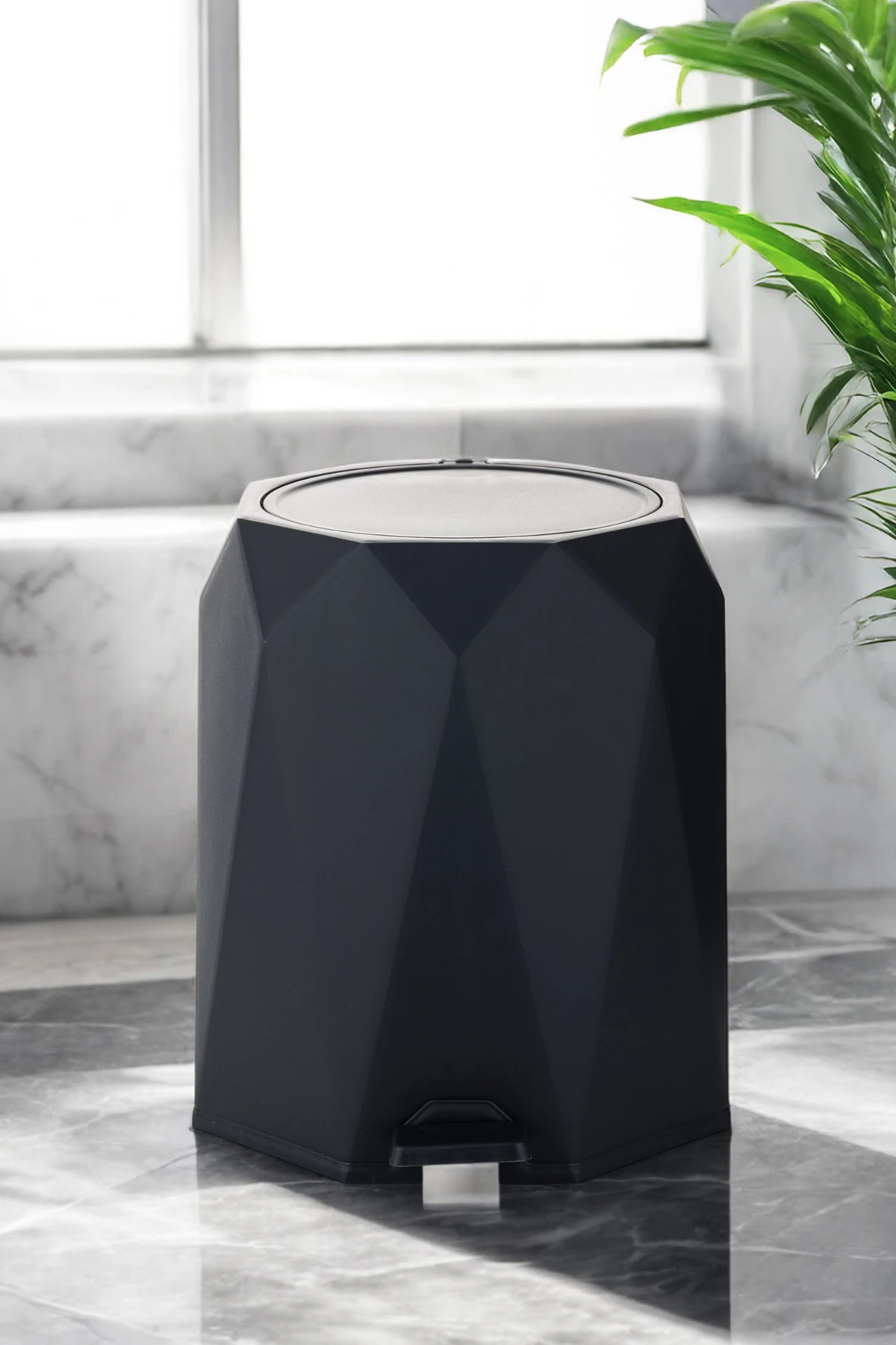 4 Lt Pedallı Modern Çöp Kovası Antresit, Beyaz, Bej, Siyah renk seçenekleri
