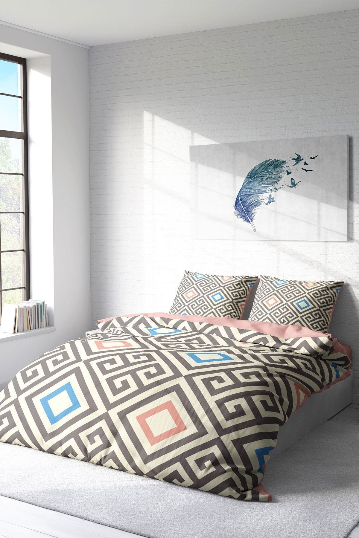 Geometric Modern Çift Kişilik Nevresim Takımı