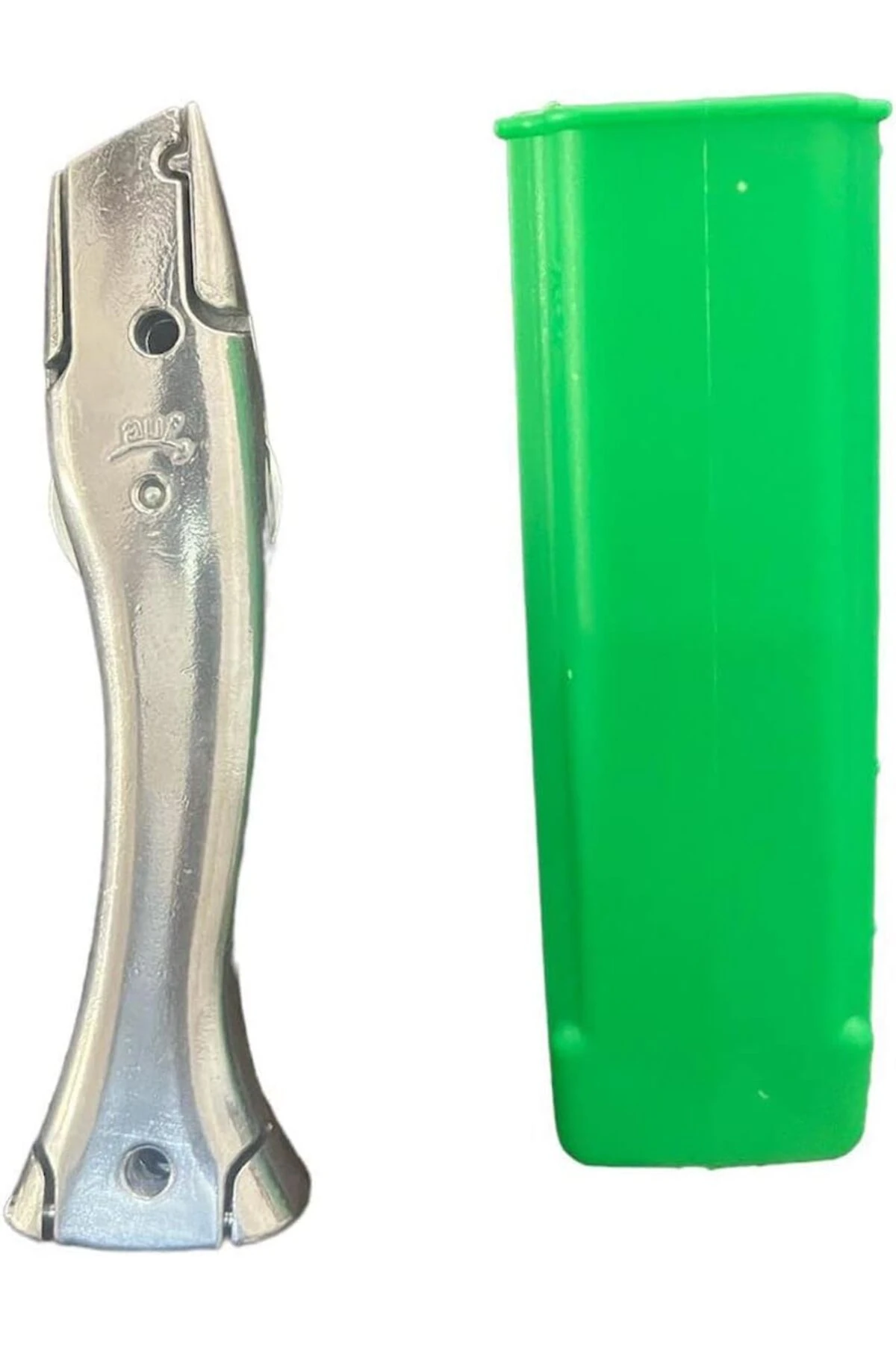 Alüminyum Gövdeli Kanca Uçlu Halı Kesim Bıçağı 10 Ad Kancalı Uç Genel Kullanıma Uygun