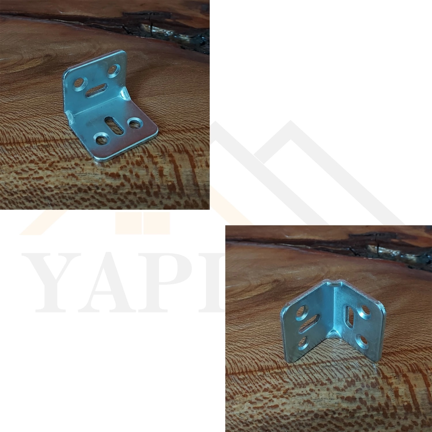 10 Ad. L Demir Gönye Köşebent 30X25X25MM - Mobilya Dolap Raf Masa Köşe Bağlantı Birleştirme Aparatı