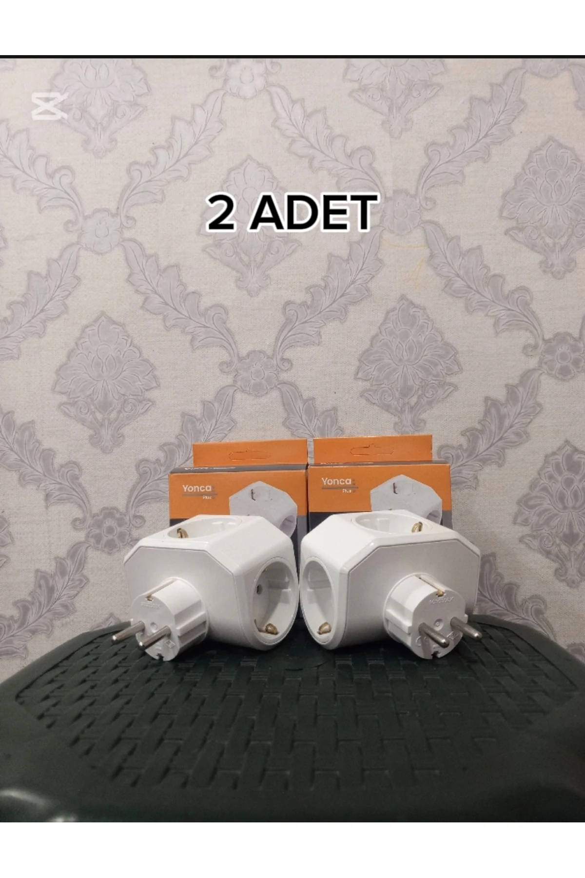Viko Yonca Plus Topraklı Üçlü Grup Fiş Priz Beyaz 2 adet