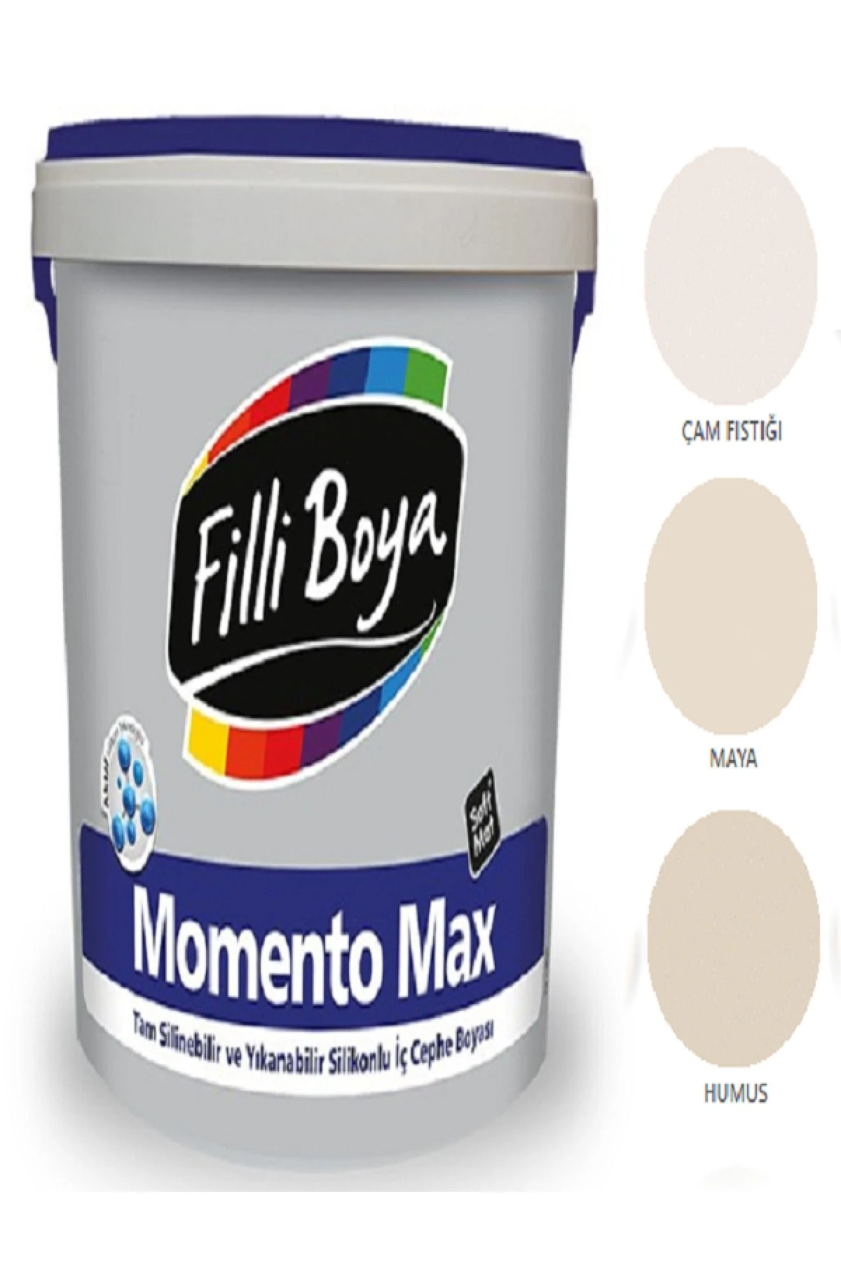 Momento Max Tam Silinebilir Yıkanabilir Silikonlu Mat Boya 15lt (çam Fıstığı)