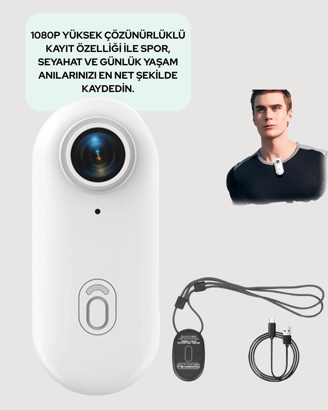 1080P Wifi Spor Kamerası Su Geçirmez Mini Aksiyon Kamera