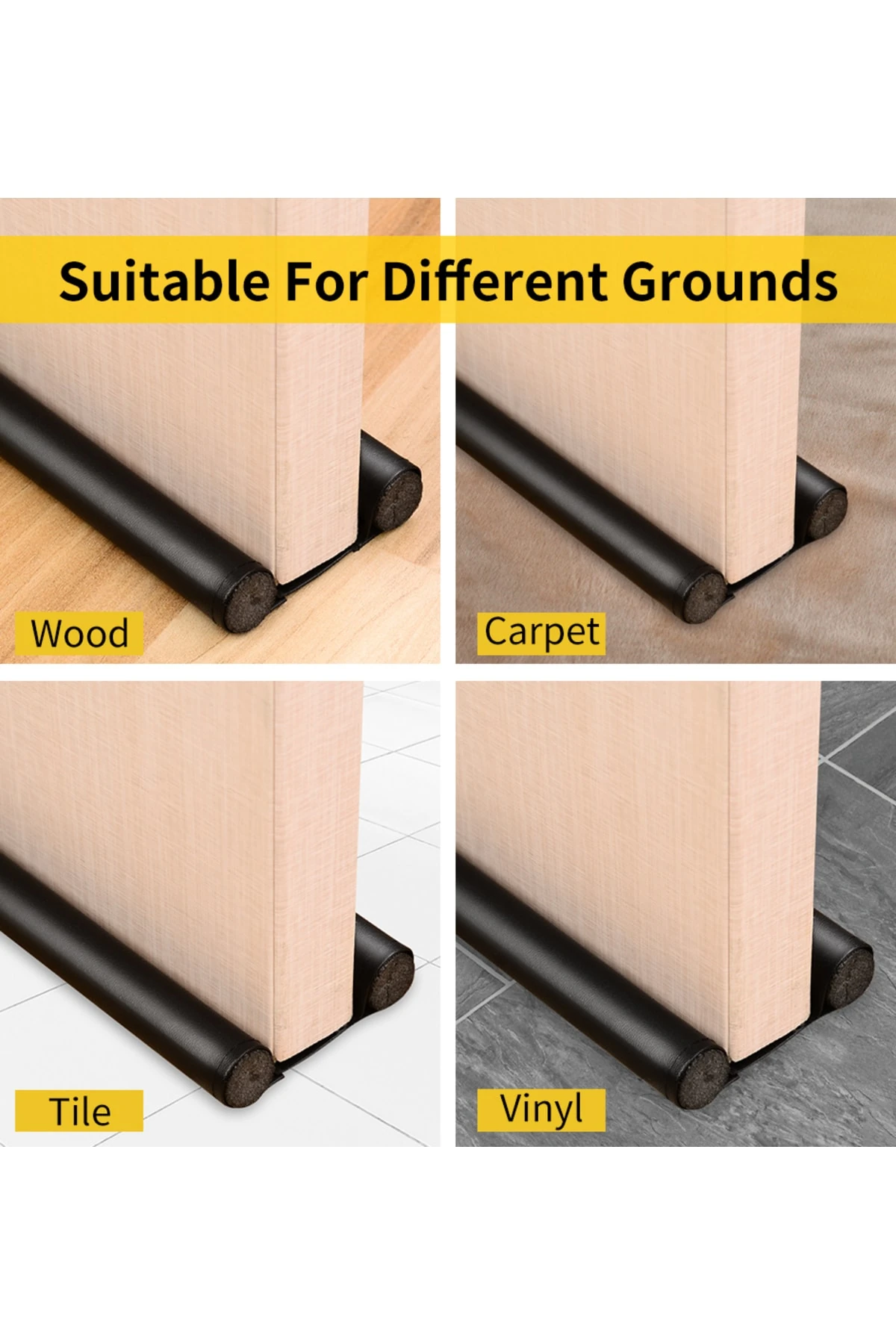 5 Adet Kapı Altı Hava Ve Soğuk Önleyici Izolasyon Isı Yalıtım Süngeri Stoperi Tozluk