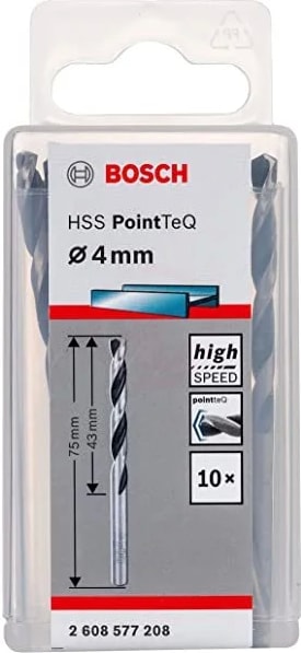 BOSCH Metal Matkap Ucu Hss Pointteq (Dın 338) 2,0 mm (10 Adet) - 2608577188
