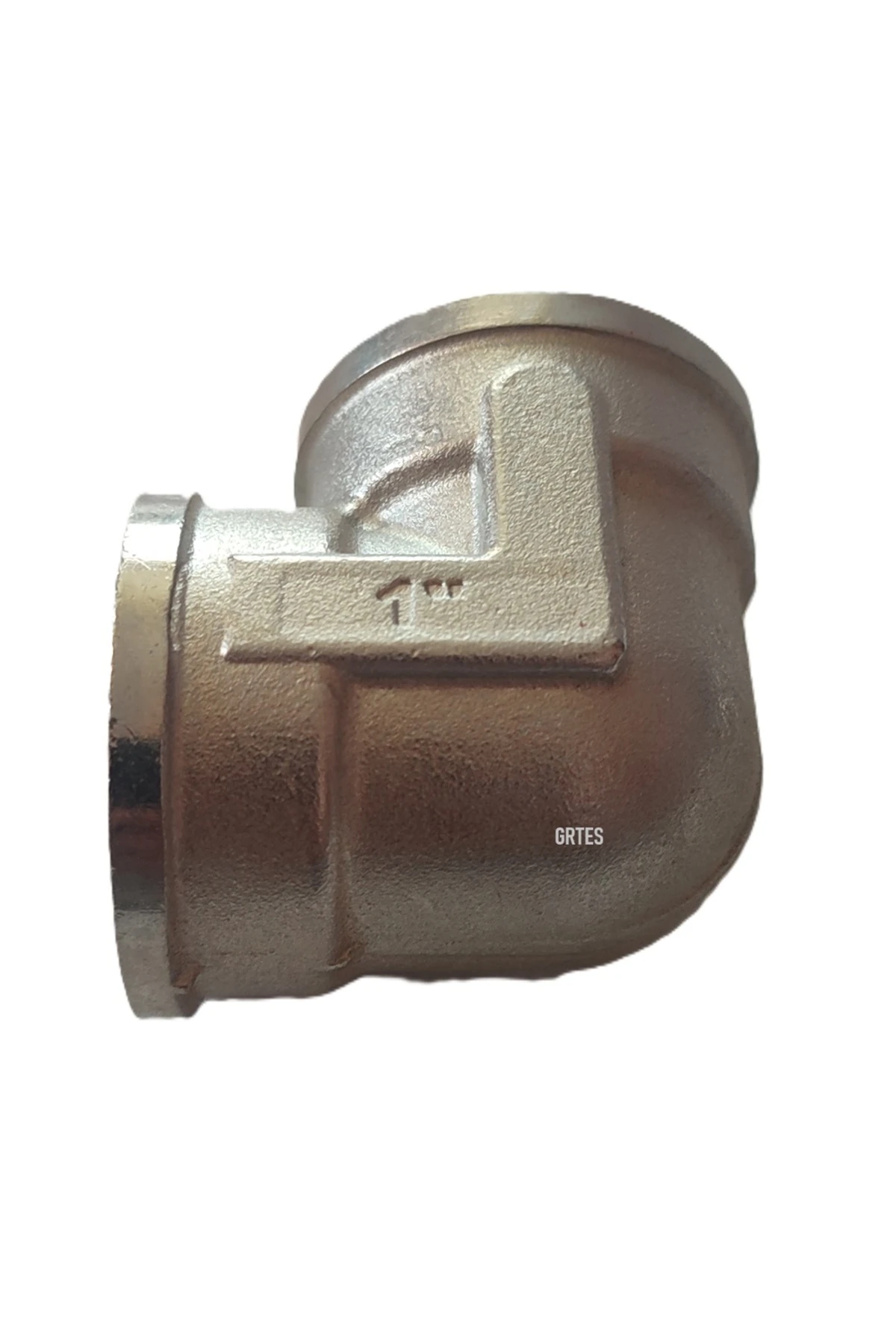 (10'lu Paket) 1" Dn25 Sarı/Krom Dirsek İç Dişli (Dişi) - Brass İnternal Thread Elbow