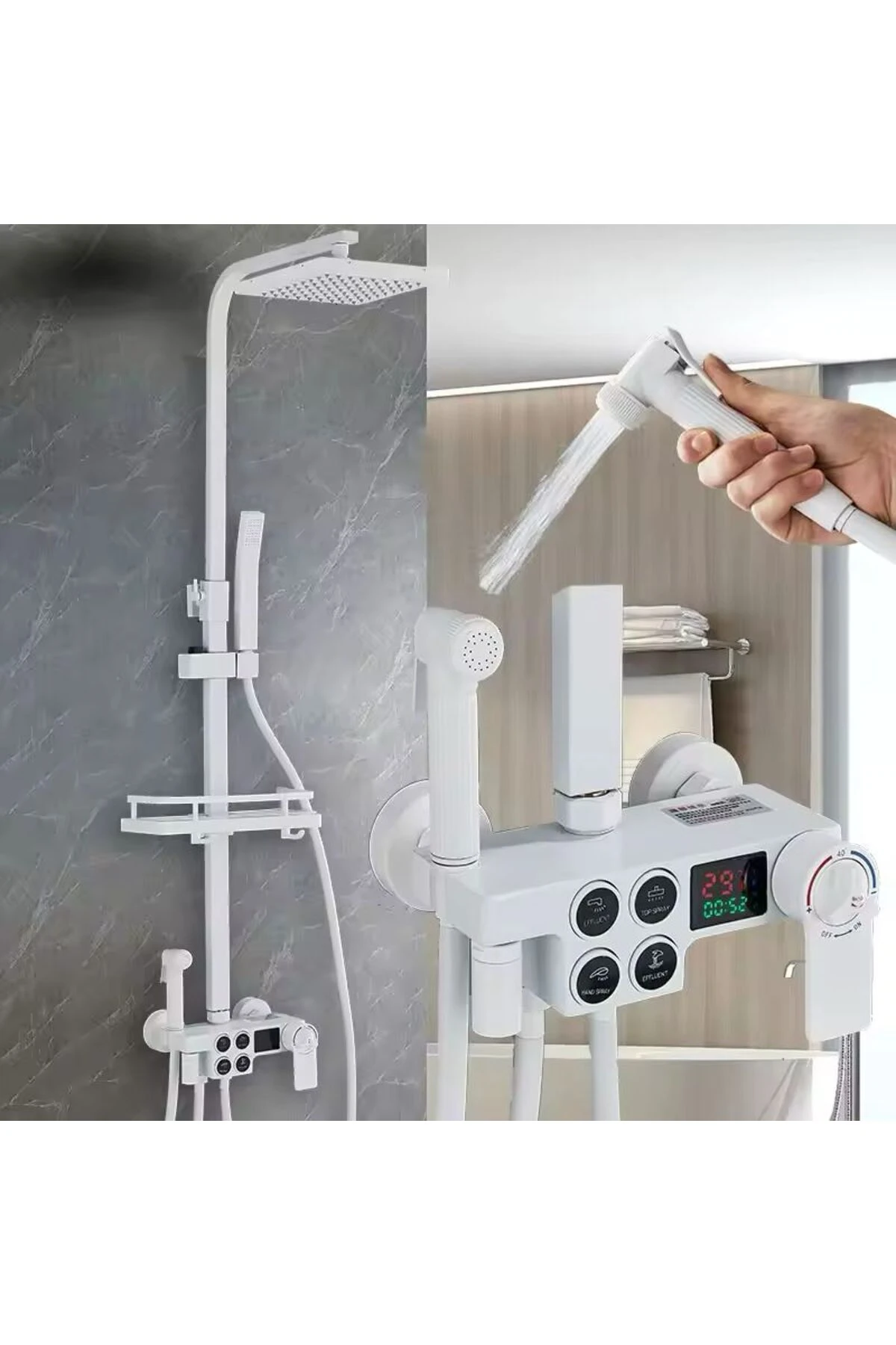 Duş Seti Duş Başlıgı Akıllı Duş Bataryası Ankastre Banyo Bataryası