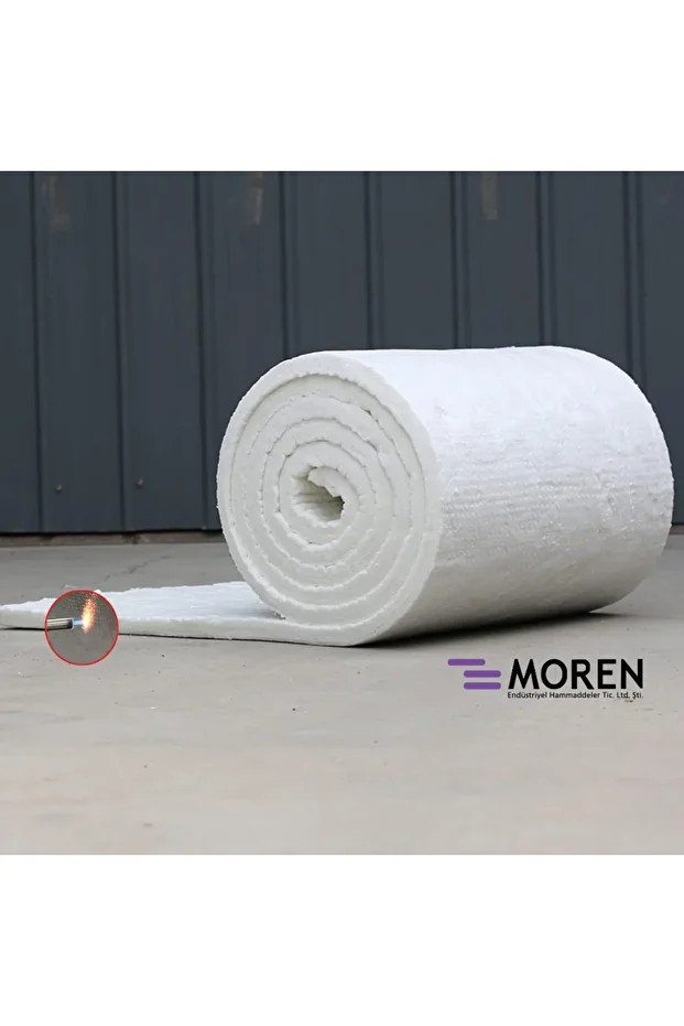 SERAMİK ELYAF BATTANİYE (1260°C, 128kg/m³ , 7320x610x25mm , SERAMİK YÜNÜ