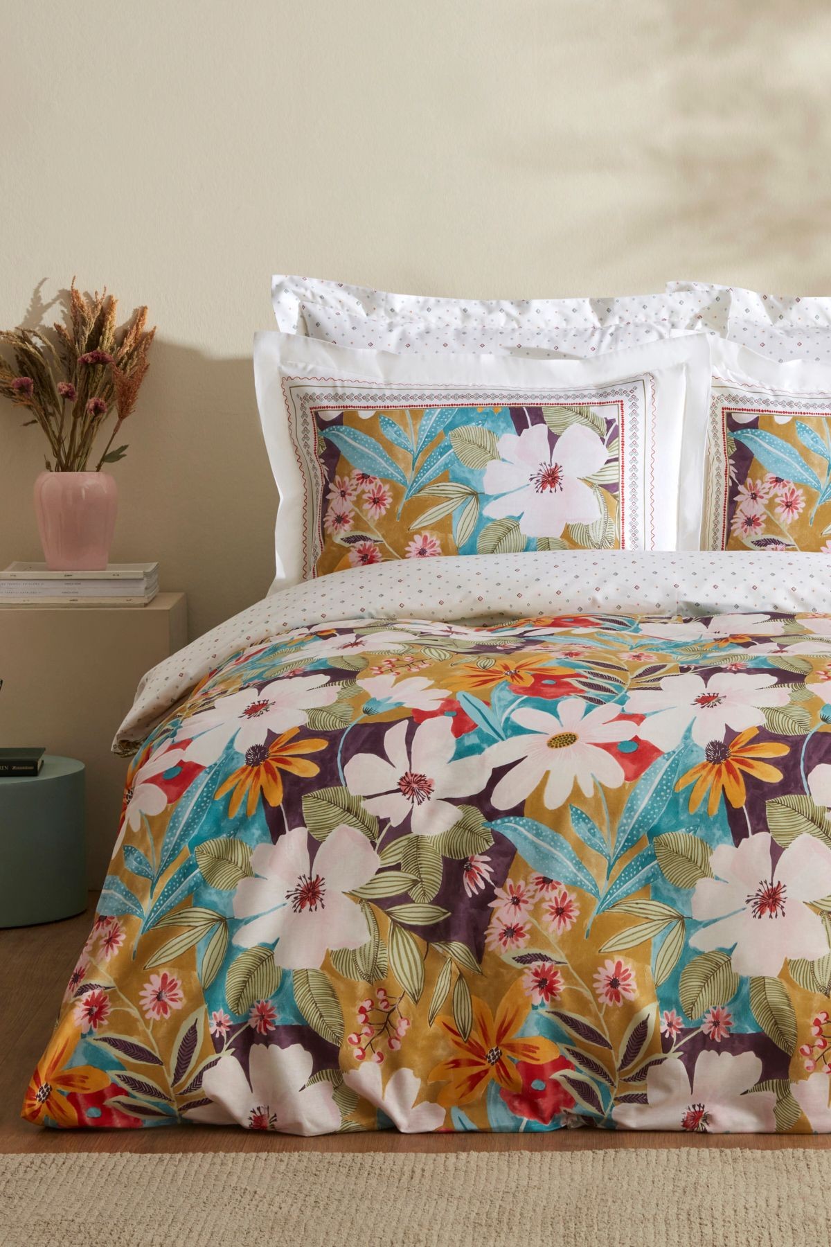 Lumire %100 Pamuk Çift Kişilik Nevresim Takımı Multicolor