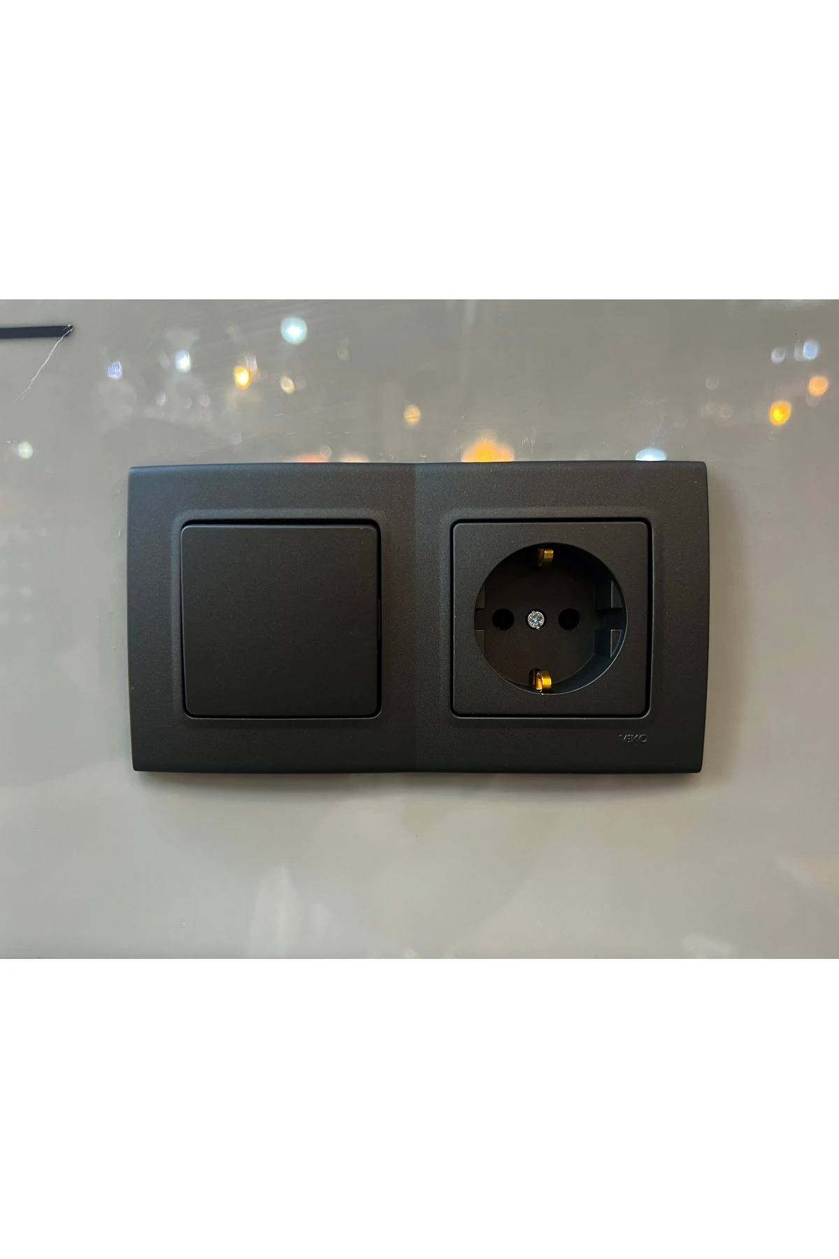 Linnera Life Gece Siyahı Ikili Set Anahtar Topraklı Priz