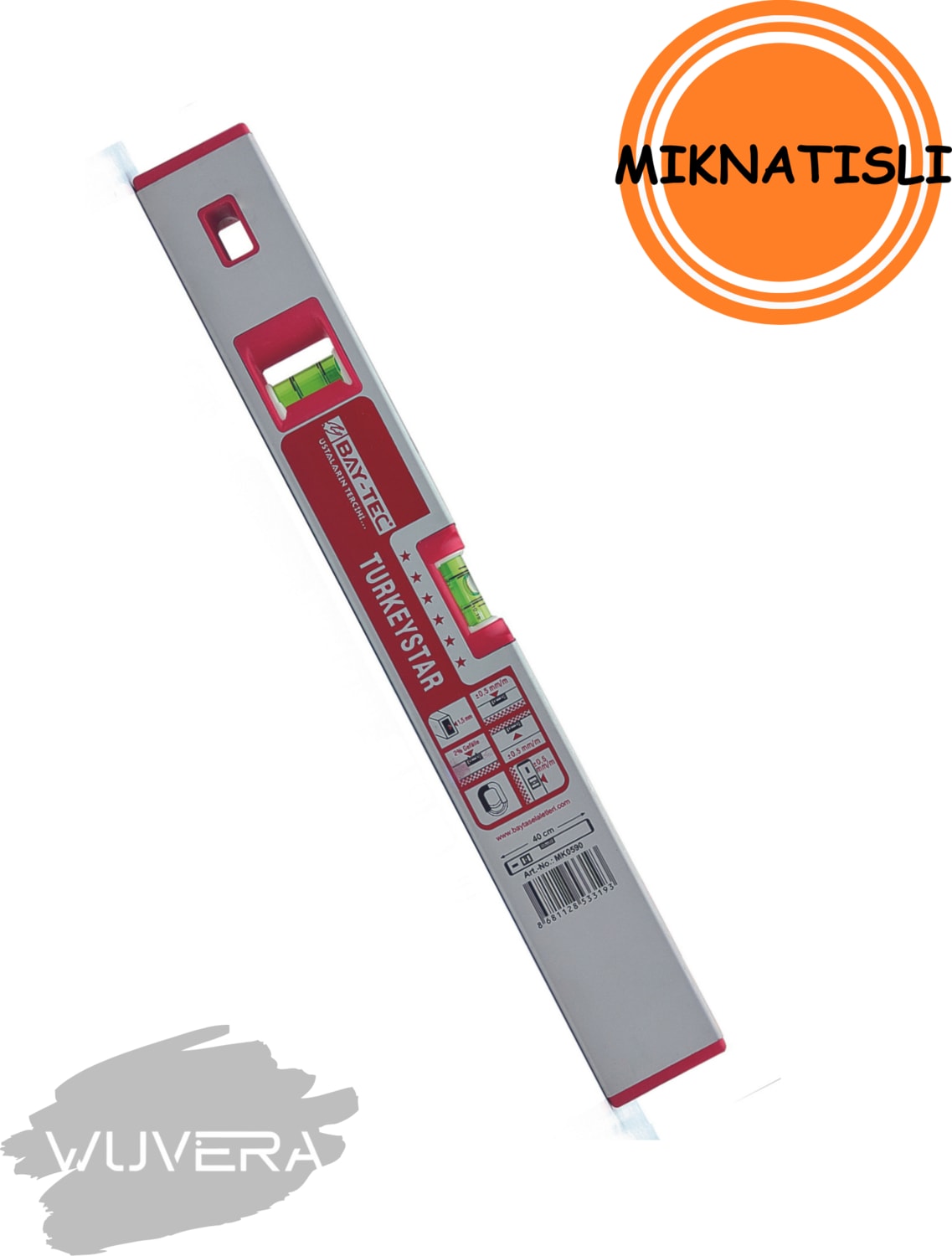80 cm Mıknatıslı Su Terazisi – Yatay, Dikey ve Açılı Ölçüm Için Profesyonel Terazi