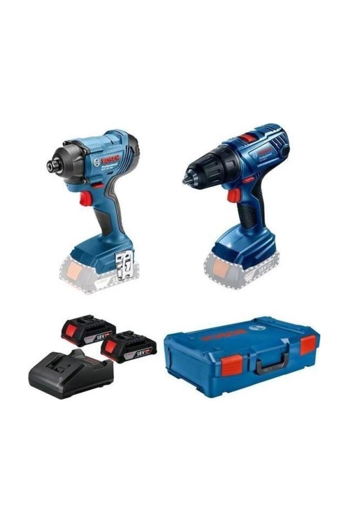 BOSCH Profesyonel Gsr180-li Akülü Darbeli Matkap Gdr18v-160 Akülü Somun Sıkma Çift Akü Şarj Alet