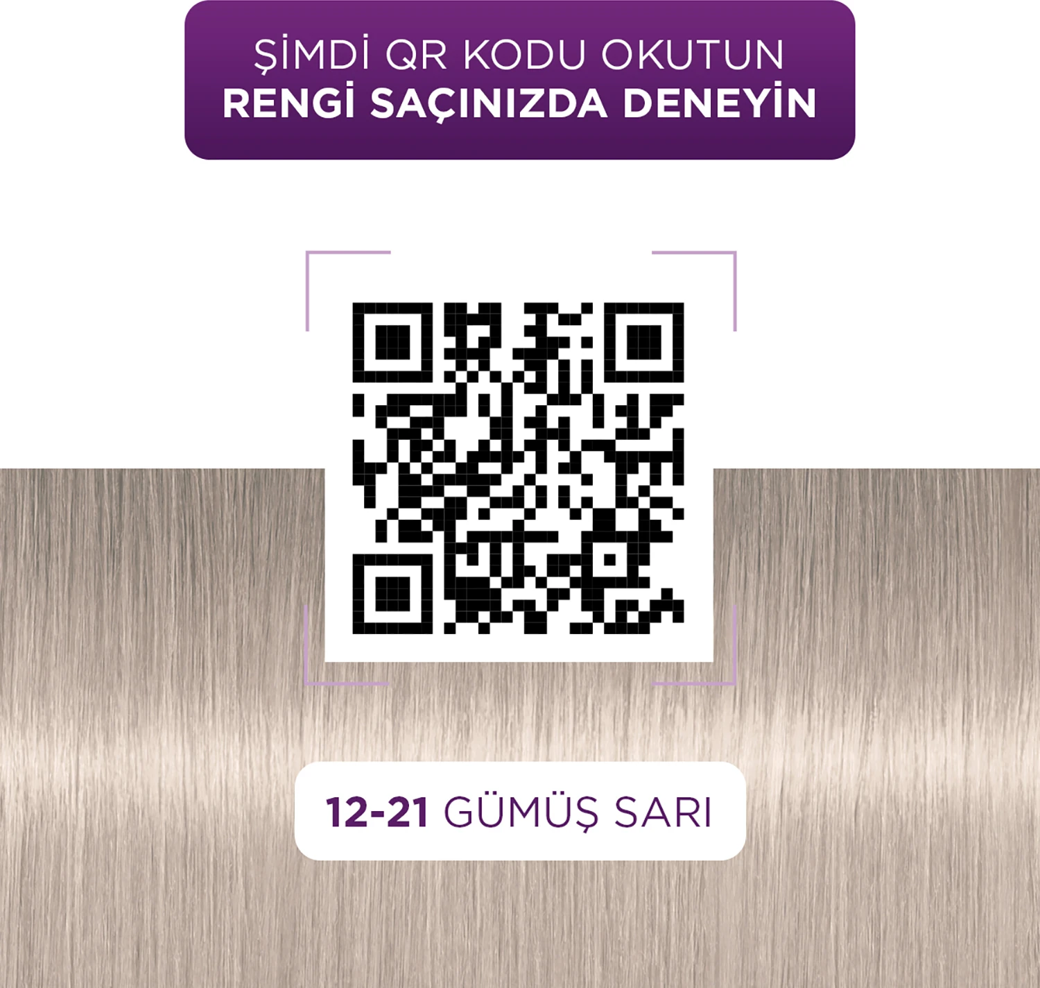 12-21 Gümüş Sarı Saç Boyası
