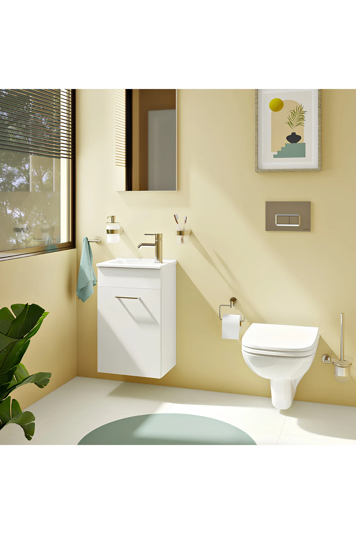 S20 Asma Klozet 5505L003-0868, Vitra Gömme Rezervuar Set 768-1851