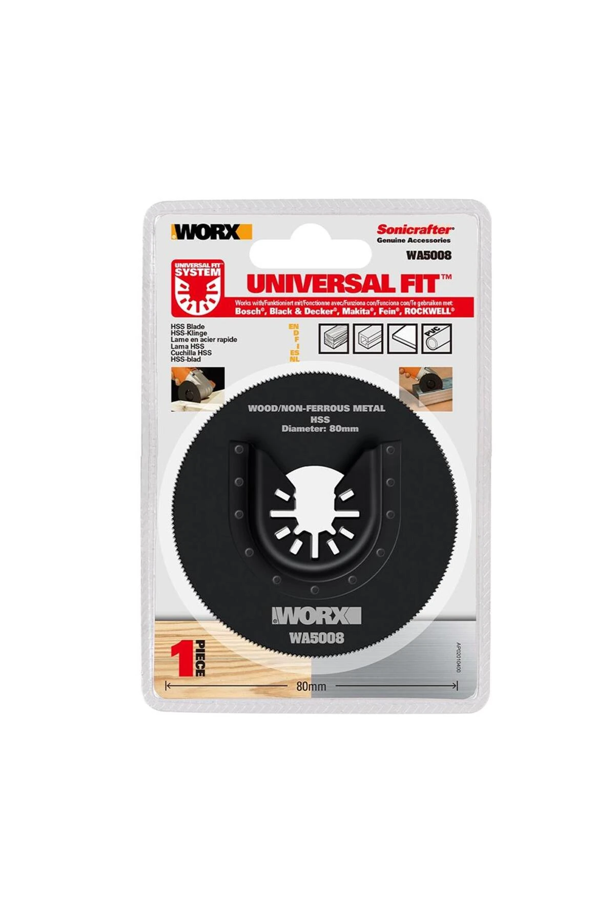 WA5008 Çok Amaçlı Raspalama Makinası İçin 80mm 360˚ Metal, Ahşap, Fiberglas, PVC Universal Kesm