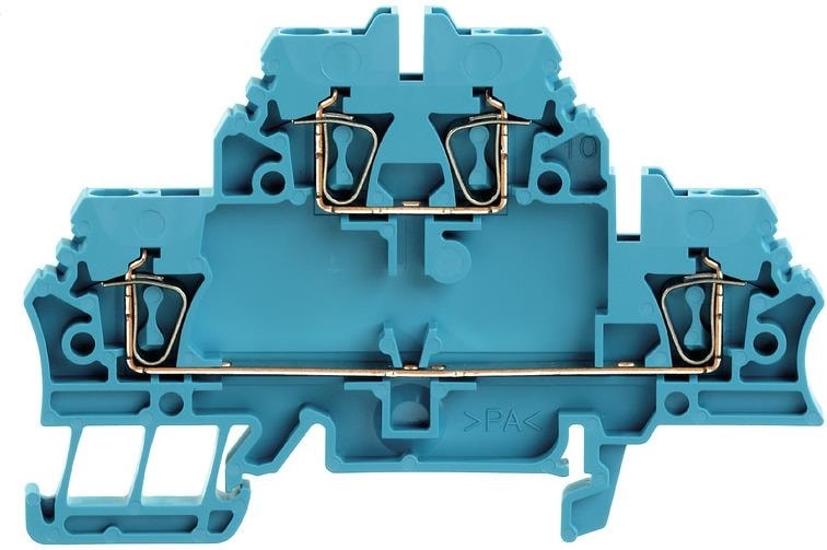 Weidmüller Zdk 2.5 Bl- Z Serisi 2.5 mm Yaylı Çift Katlı Mavi KLEMENS-1678630000