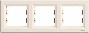 Electric Asfora 3'Lu Yatay Cerceve Krem Çerçeveli