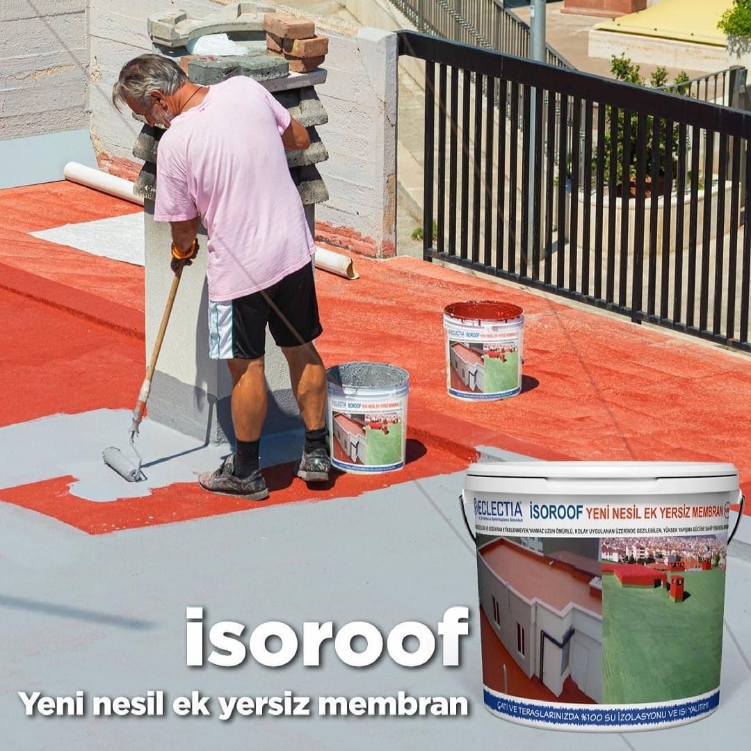 Isoroof Likit Çatı Son Kat Yeşil 18 Kg