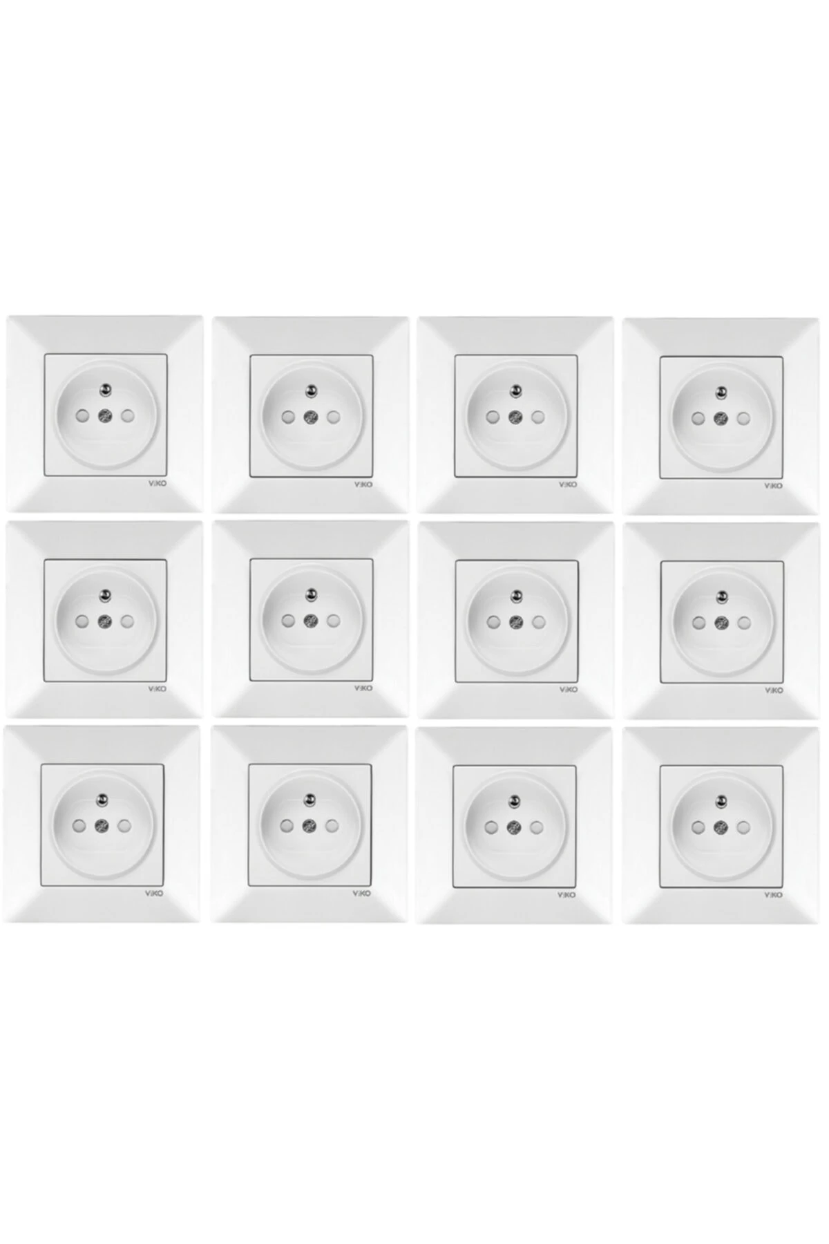 Meridian 12 Adet Çocuk Korumalı Ups Priz Çerçeveli