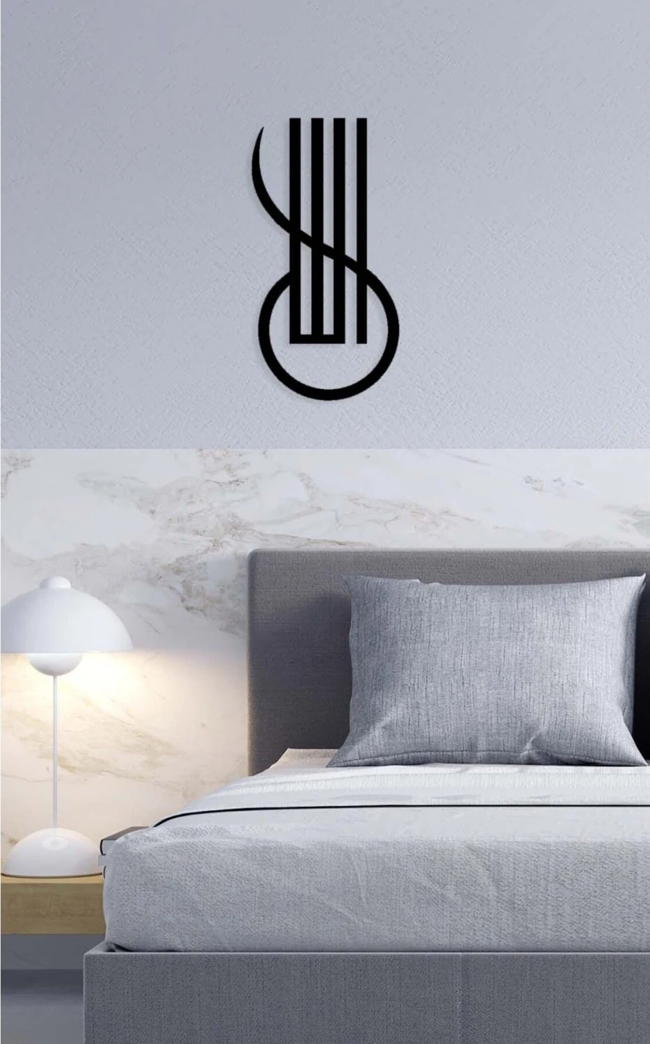 -Allah Islami Metal Tablo - Islami Ev Dekorasyonu - Dini Duvar Tabloları - 70 X 30 - Cm - Sıyah-Islm-067