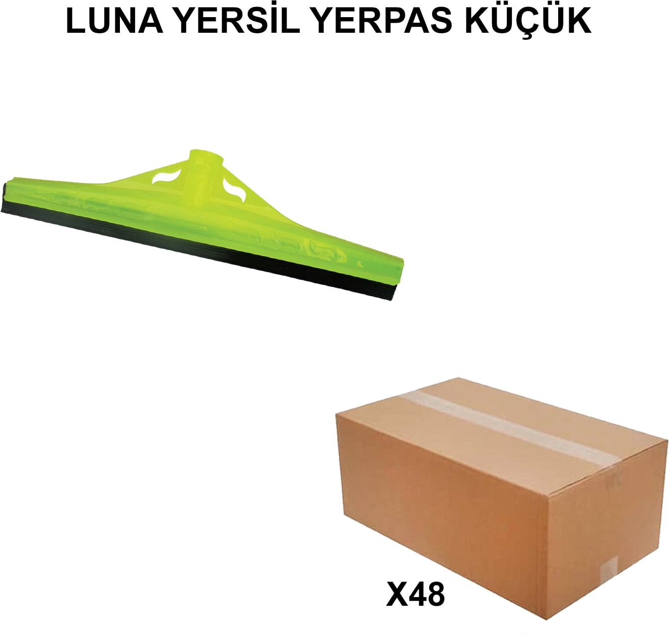 İZMİR FIRÇA Izmir Fırça Ege Arge Toptan Luna Yersil Yerpas Küçük - 48 Adet 005556