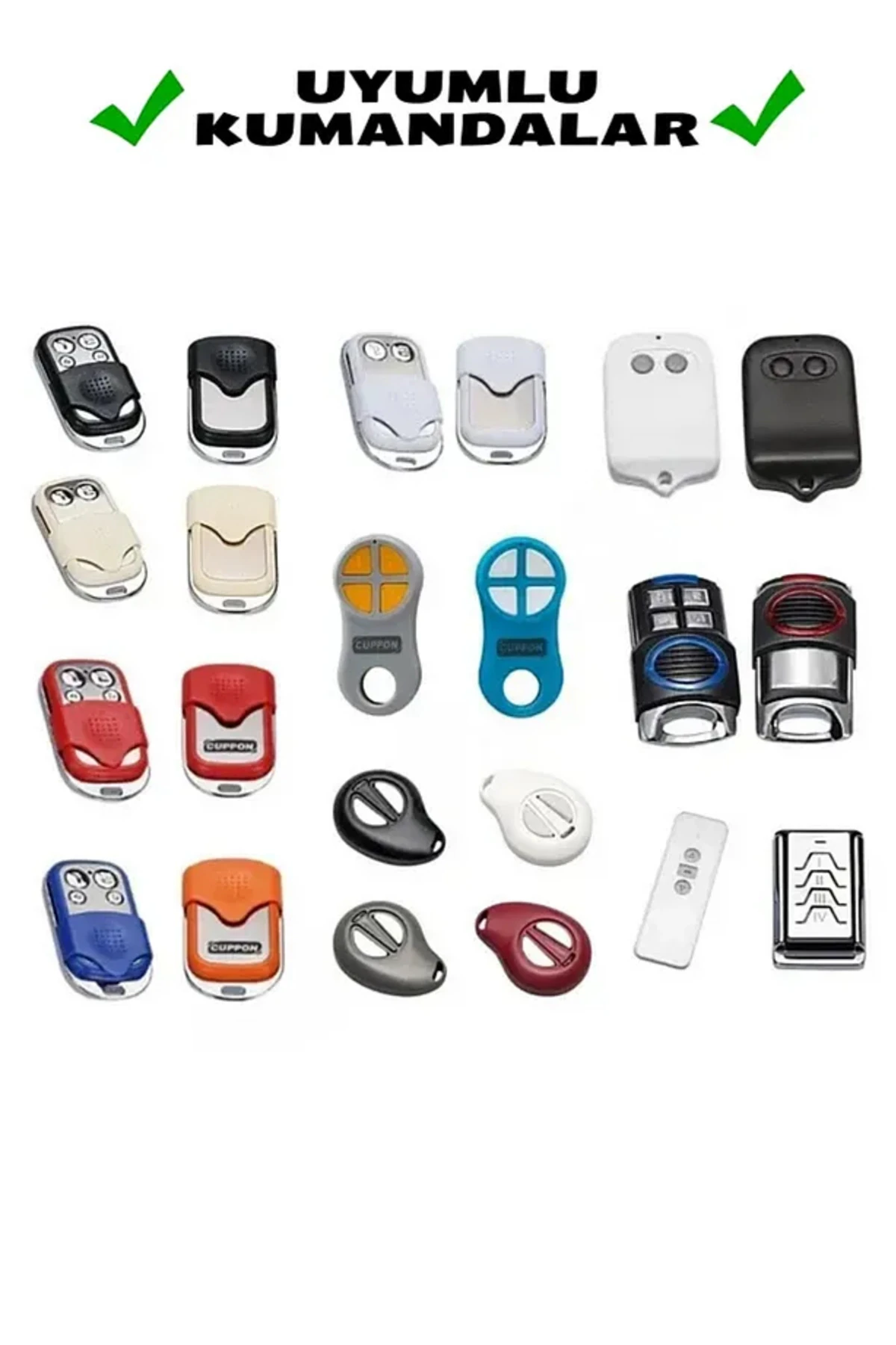 Akıllı Kodlanabilir Otopark Bariyer Garaj Kepenk Kumandası 433mhz