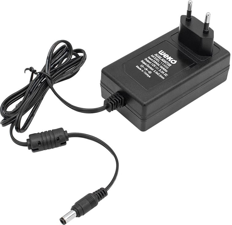12 Volt 3.2 Amper 38 Watt Plastik Kasa Priz Tipi Adaptör (5.5x2.5 Uçlu)