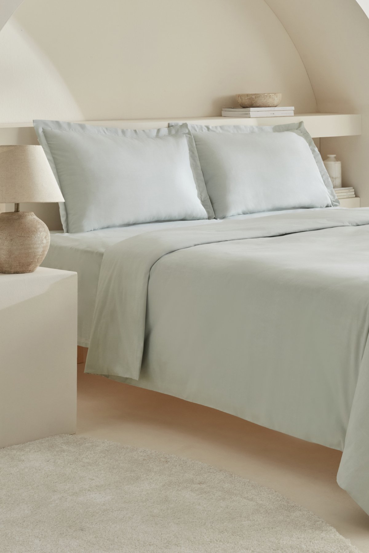 White Collection Lavin Çift Kişilik Nevresim Takımı Adaçayı