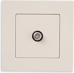 Eqona Beyaz Tekli Uydu Prizi Eko (Mkz)