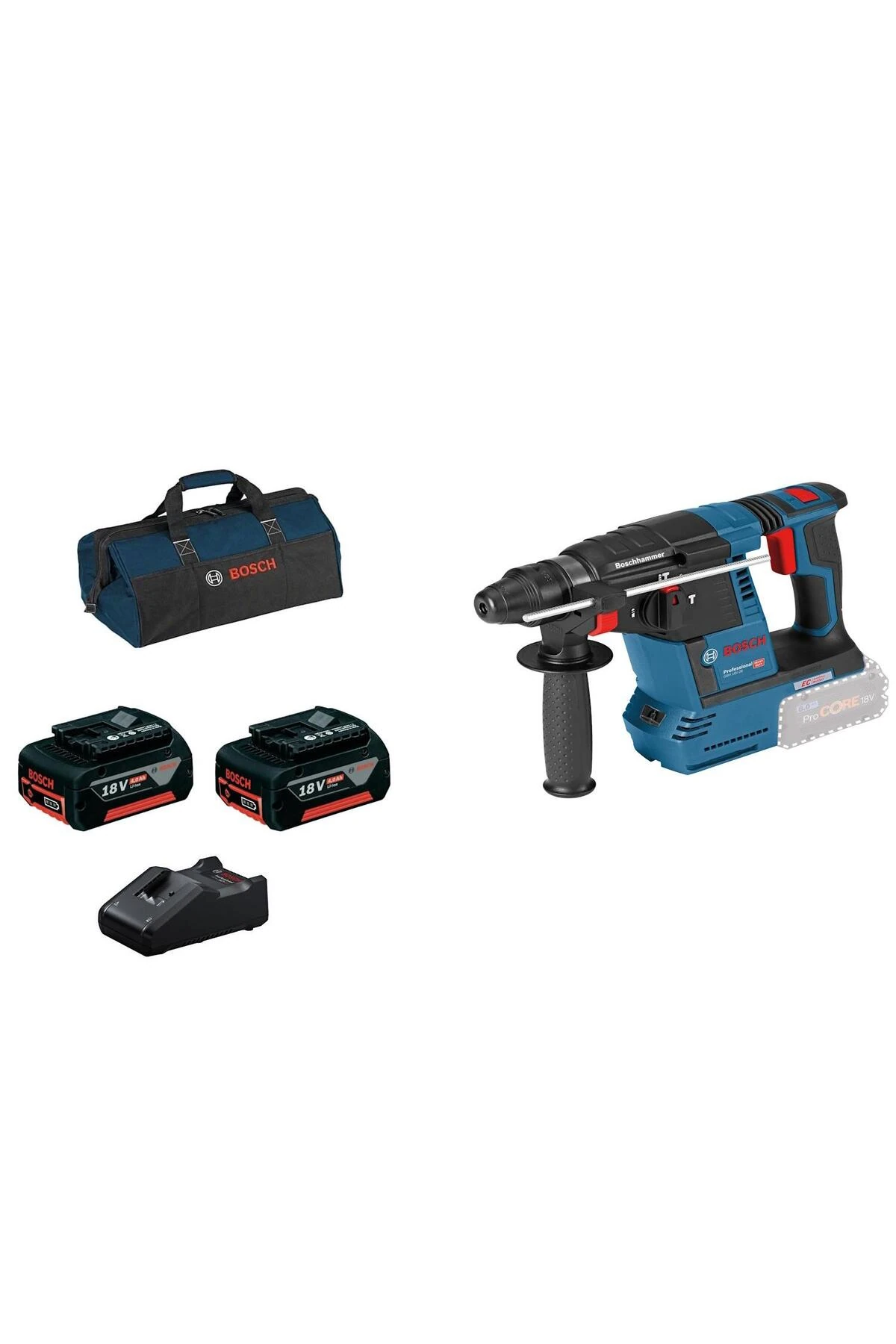 GBH 18V-26 2x4.0Ah Çift Akülü Kırıcı Delici