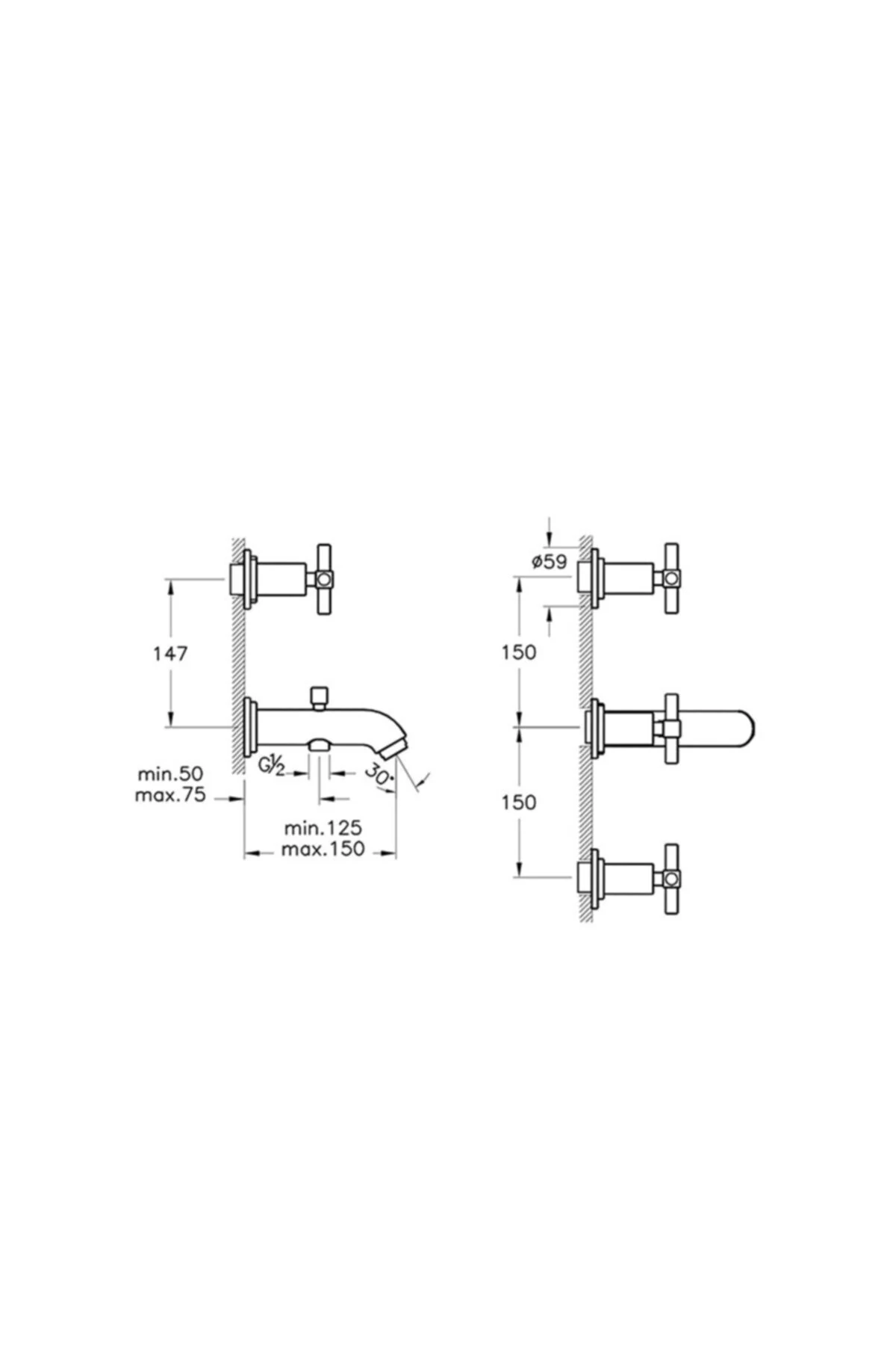Juno Ankastre Banyo Bataryası ( El Duşu Çıkışlı )(sıva Üstü & Sıva Altı Parçası Dahildir) - A40855