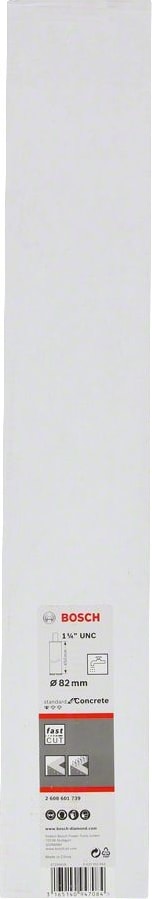 BOSCH - Standard Seri Beton Için 1 1/4'' Unc Girişli Sulu Elmas Karot Ucu 82MM