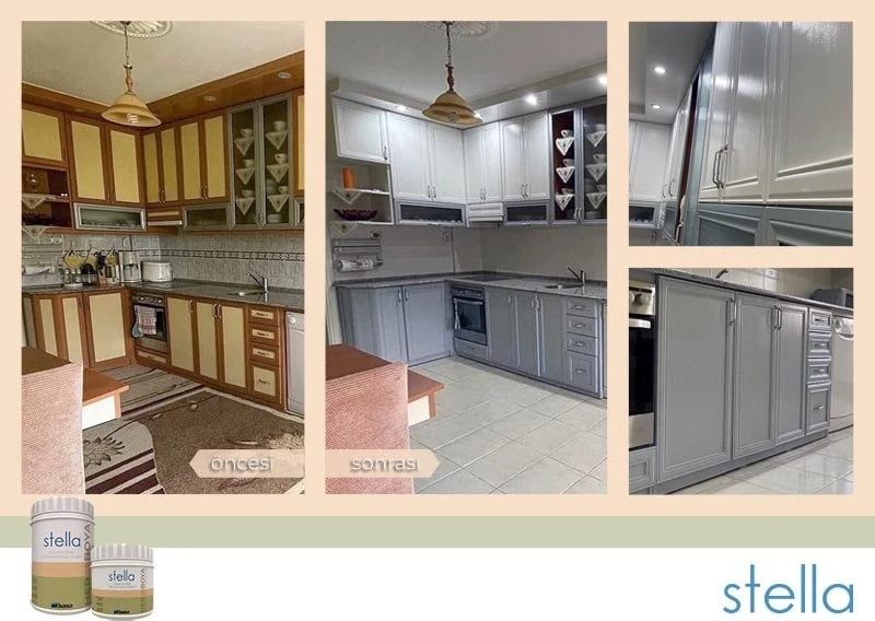 Stella Su Bazlı Saf Akrilik Boya 1 Lt Beyaz