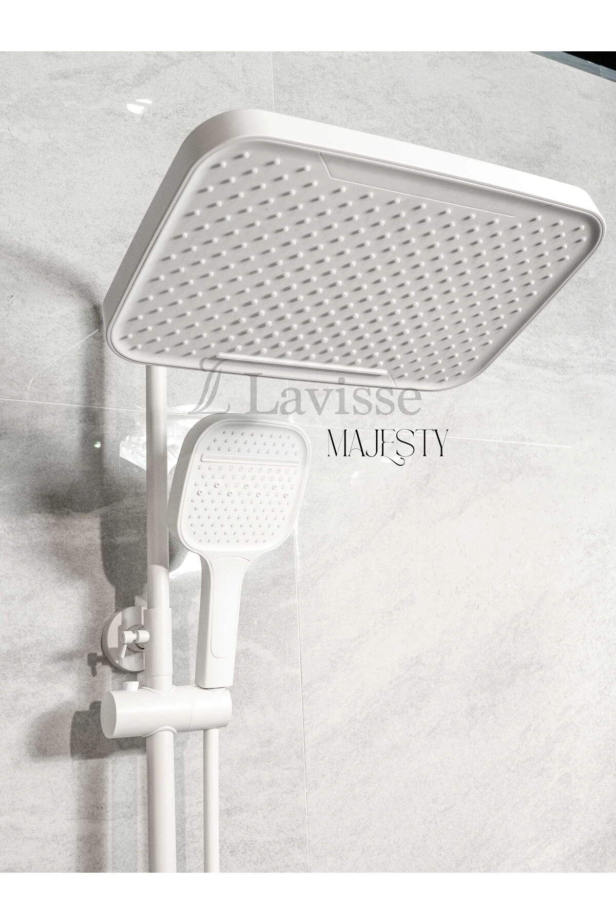 Majesty Işıklı Piyano Tuşlu Tepe Duş Sistemi, Akıllı Duş, Fonksiyonel Pirinç İç Gövde Duş Bataryası