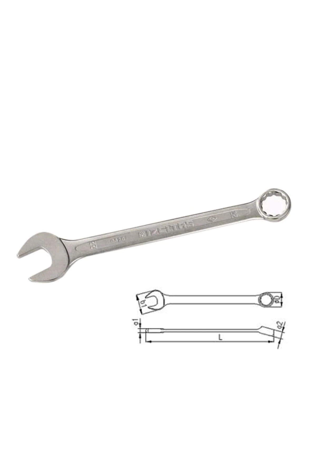 0320020010 Kombine Anahtar Kısa Boy 10 mm