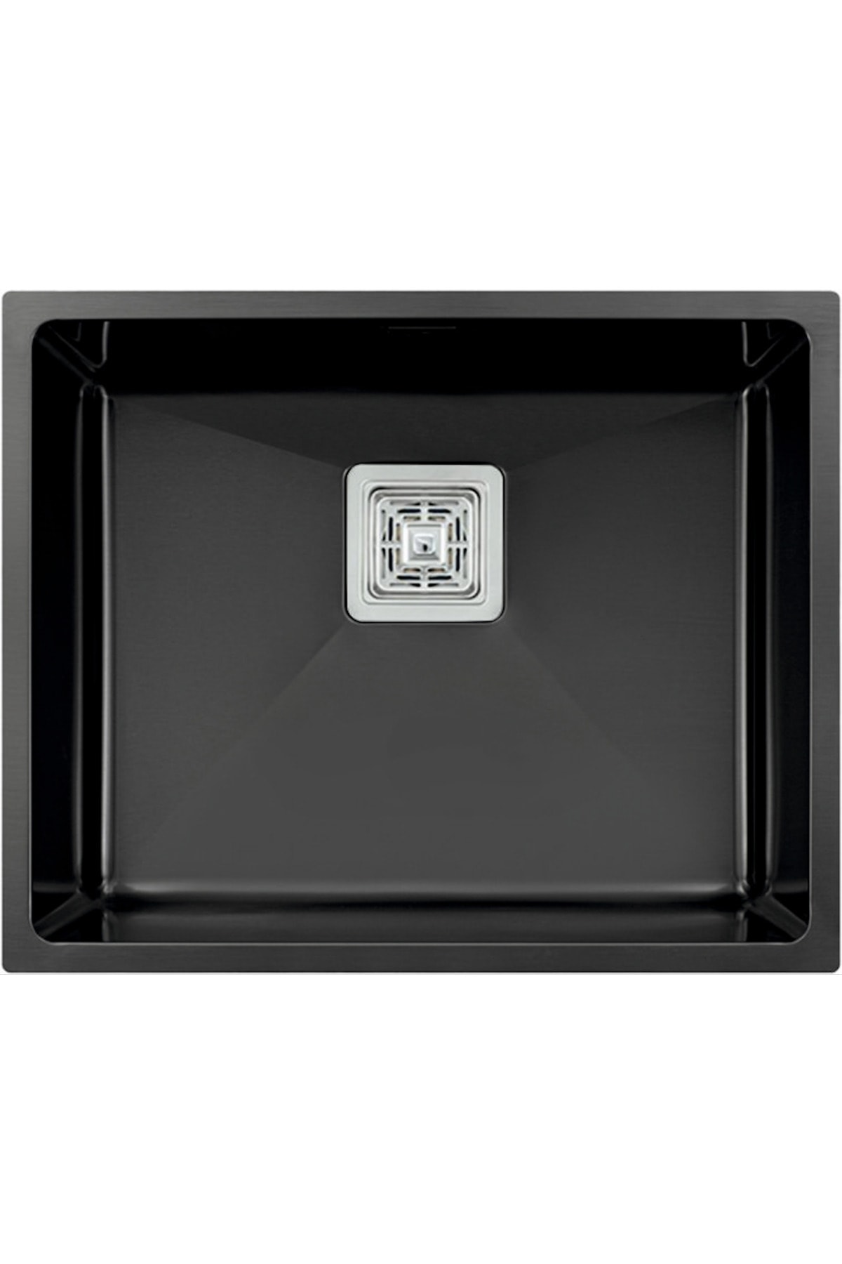 40X50 FÜME SİYAH PASLANMAZ EVİYE