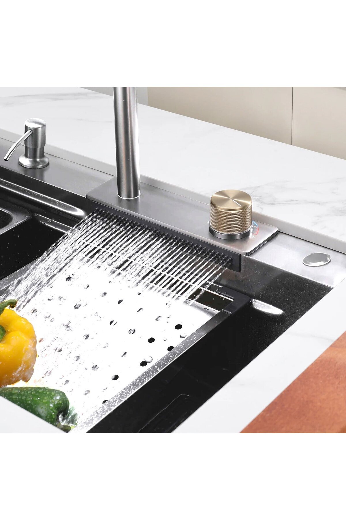 Teknolojik Akıllı Eviye Seti Kombine Basic Saten KRM1010-BR