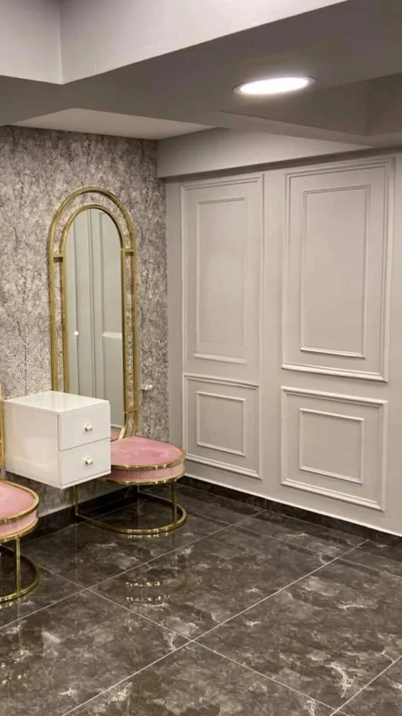 Dekoratif Boyanabilir 1 Adet 2cm x 240CM Eğimli Polistren Duvar Çıtası Ev Salon Koridor Çıtalama