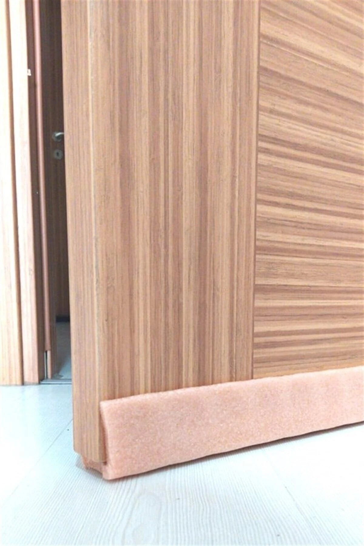 90cm Kapı Altı Soğuk Kesici Isı Yalıtımı Süngeri Kapı Altı Rüzgarlığı - Kahverengi