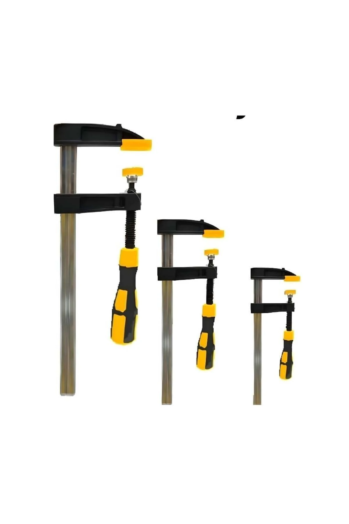 4 Lü Set Fiber Saplı Profesyonel F Tipi Mobilyacı Marangoz Işkencesi (50 x 150 - 200 - 250 - 300 mm)