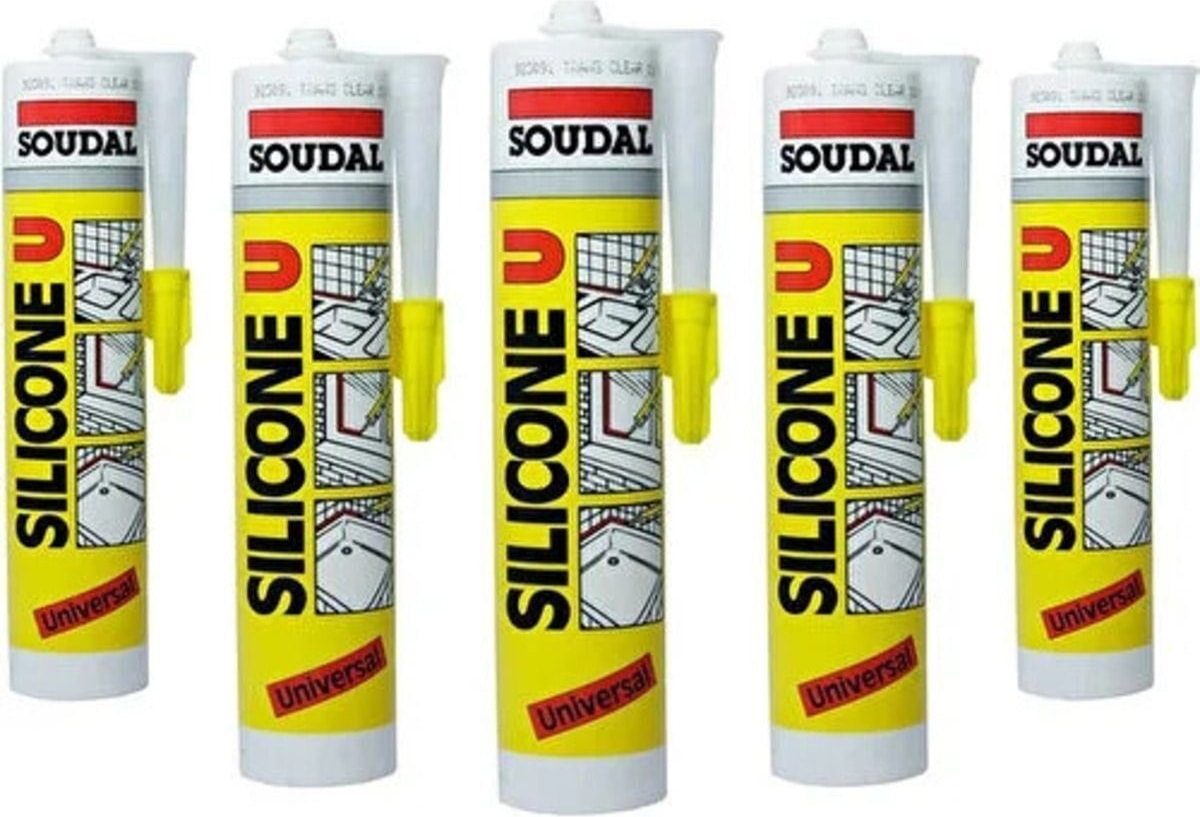 5 Adet  Beyaz Silikon 280 gr