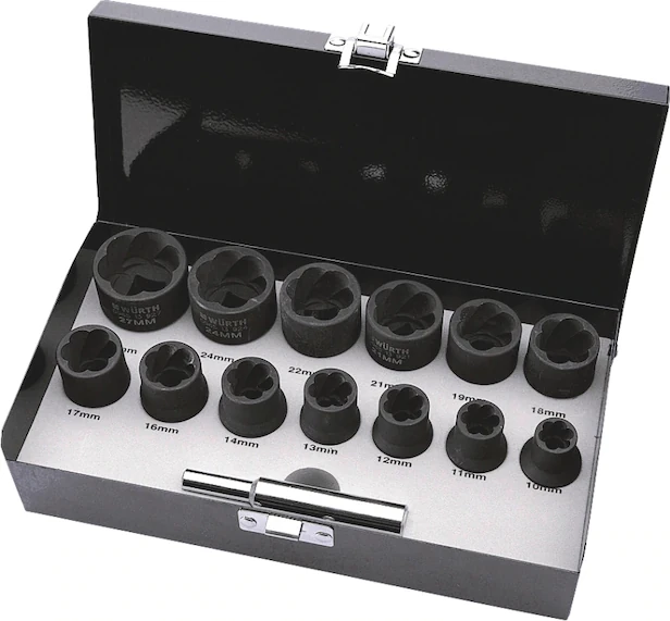 1/2 Inch Spiral Lokma Somun Seti (14 Parça)