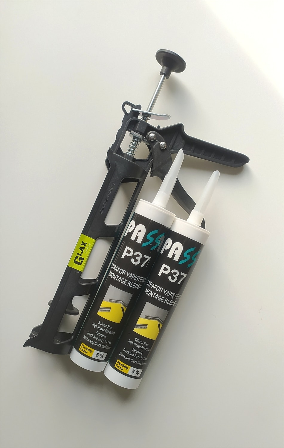 2 Adet Strafor Stropiyer Kartonpiyer Duvar Paneli Süpürgelik Yapıştırıcı + Tabanca