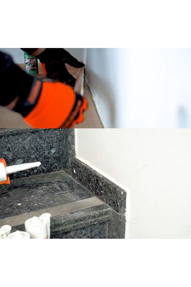 24 Adet 310 ml Beyaz Akrilik Express Stropiyer Kartonpiyer Montaj Yapıştırıcısı