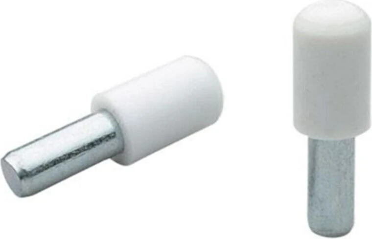 1807 Plastik Başlı Metal Raf Pimi Beyaz (25 Adet) Raf Pimleri Beyaz