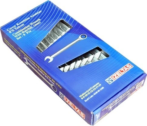 Izeltaş Cırcır Kombine Anahtar Takımı (15 Parça)