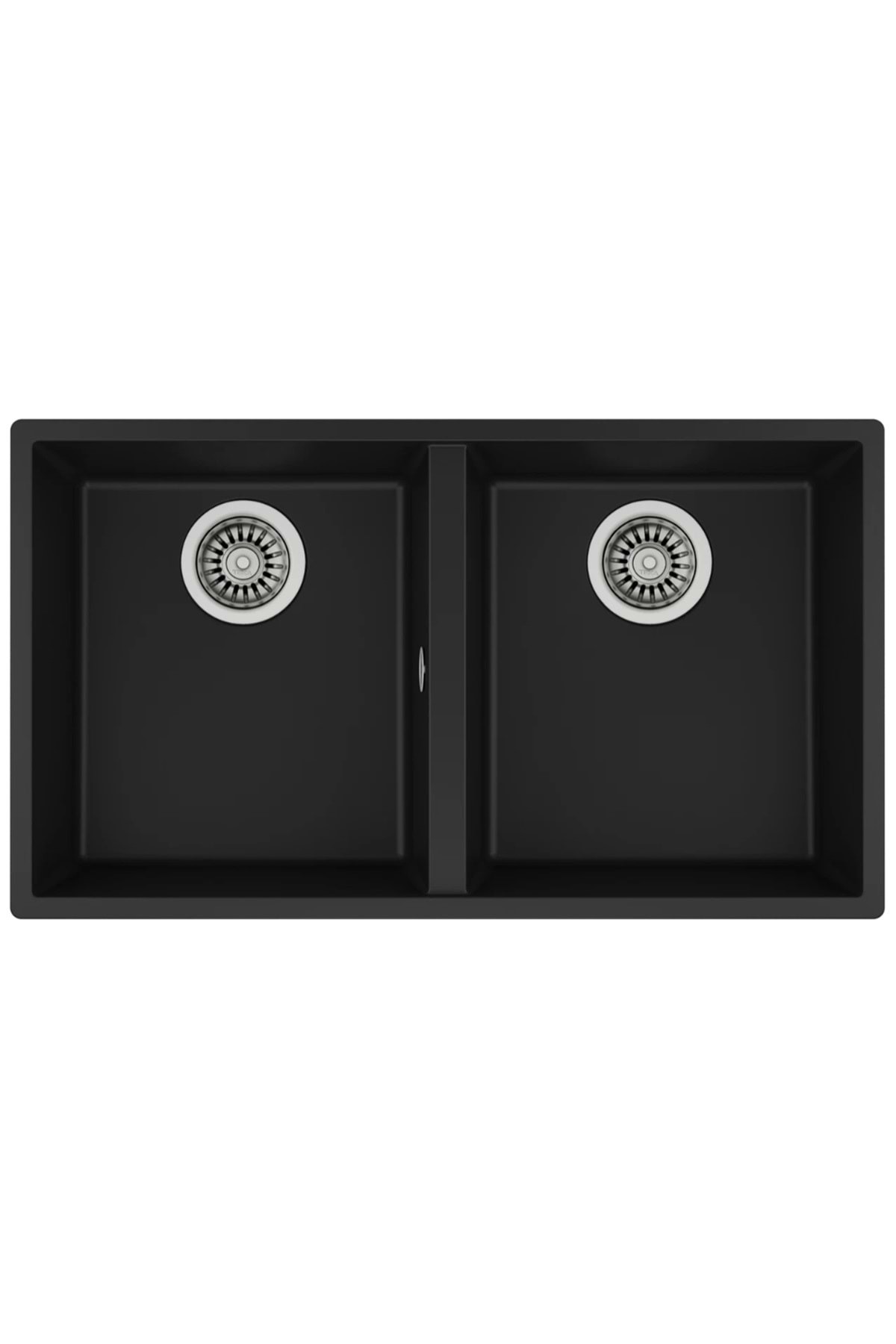 115260024- Square 760 Tg Black Granit Eviye