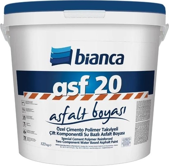 Asf-20 Çift Kompenantlı Asfalt Boyası 23 kg Yeşil
