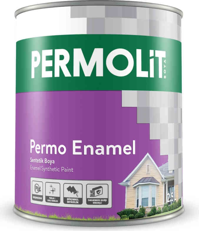Permo Enamel Sentetik Yağlı Boya Fildişi 0.75 Lt